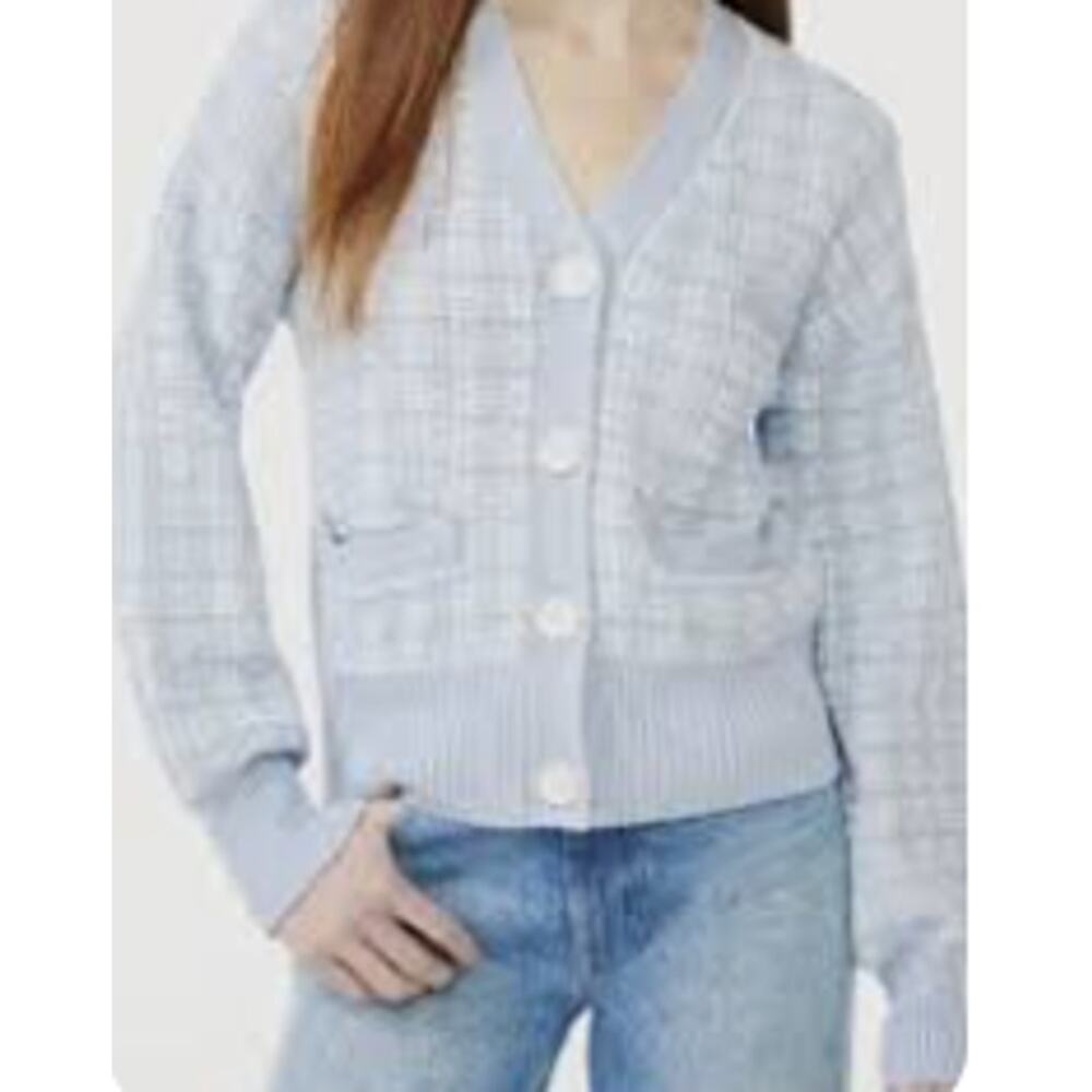 Free Assembly Women's Tweed Cardigan Sweater